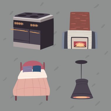 soba ve ev nesneleri