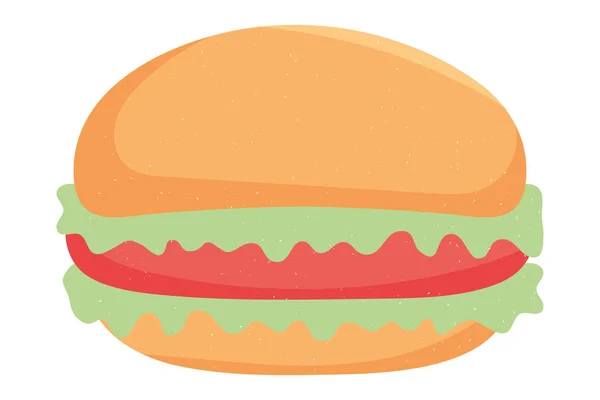 Hamburger ikon kép — Stock Vector