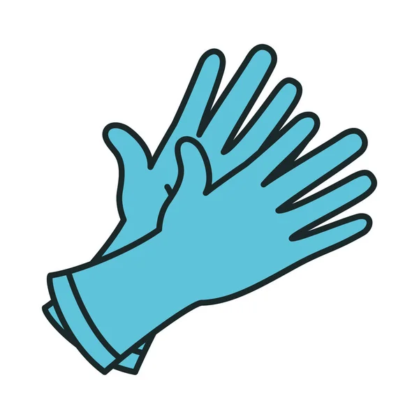 Icono guantes médicos — Archivo Imágenes Vectoriales