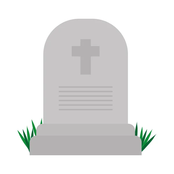 Gravestone ícone de imagem — Vetor de Stock