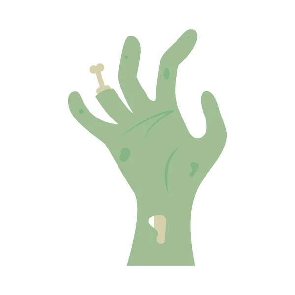 Zombie icono de mano — Archivo Imágenes Vectoriales