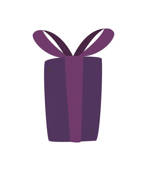 紫色のプレゼント — ストックベクタ