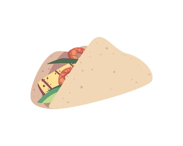 Mexicano delicioso taco — Vector de stock