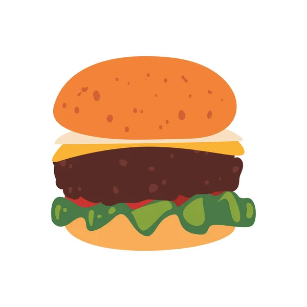 Burger Fast Food — Stockvektor