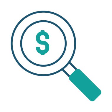 Para sembollü büyüteç