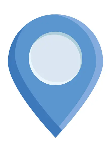 Blue location pin — Stock Vector