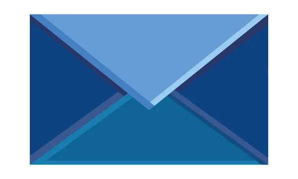 青い封筒のアイコン — ストックベクタ