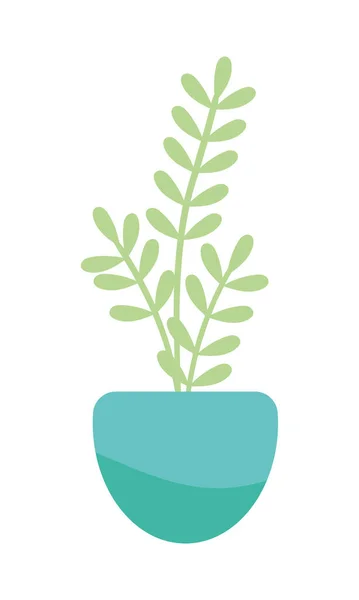 Planta decorativa en maceta — Vector de stock