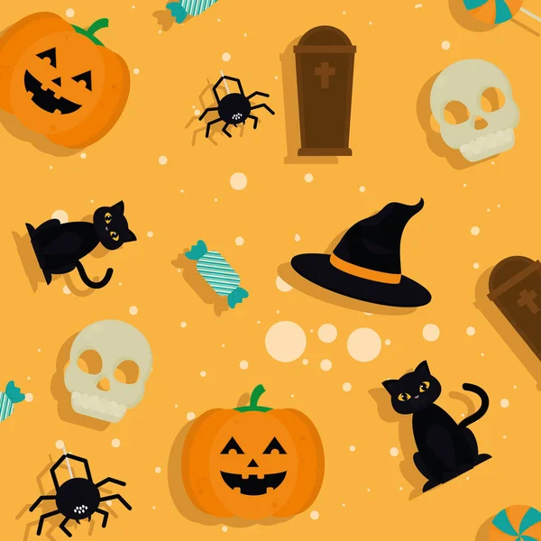 Modèle de célébration d'Halloween — Image vectorielle