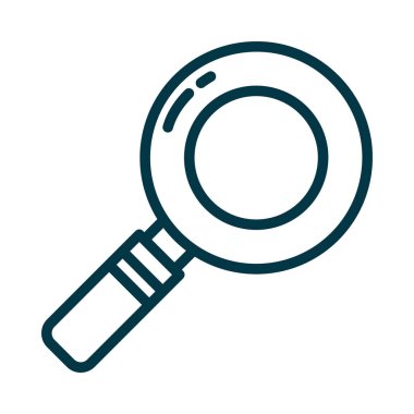 büyüten cam simgesi