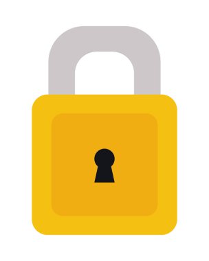 Güvenlik asma kilit simgesi