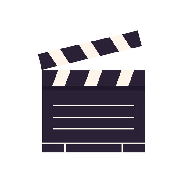 Movie clapboard icon — Stock Vector