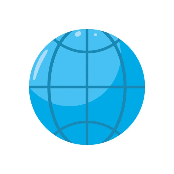 Icône de sphère globale — Image vectorielle