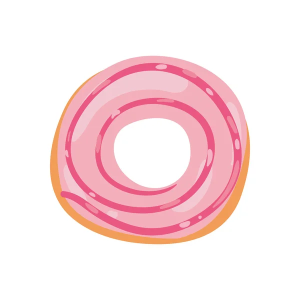 Söt rosa donut — Stock vektor