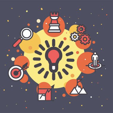 ampul ve strateji simgeleri