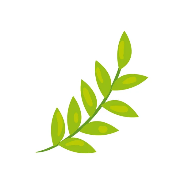 Πράσινο εικονίδιο φύλλου — Διανυσματικό Αρχείο