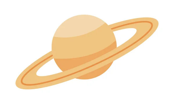 Ícone planeta Saturno — Vetor de Stock