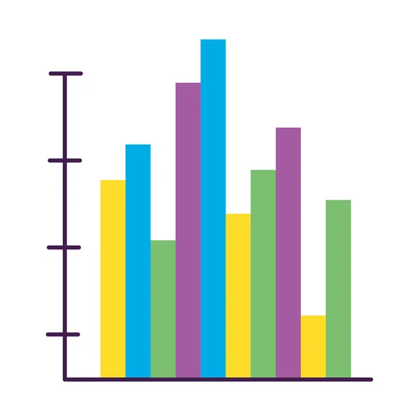 Graphique circulaire coloré — Image vectorielle