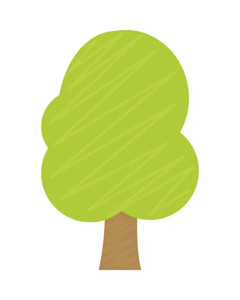 Ikona zeleného stromu — Stockový vektor