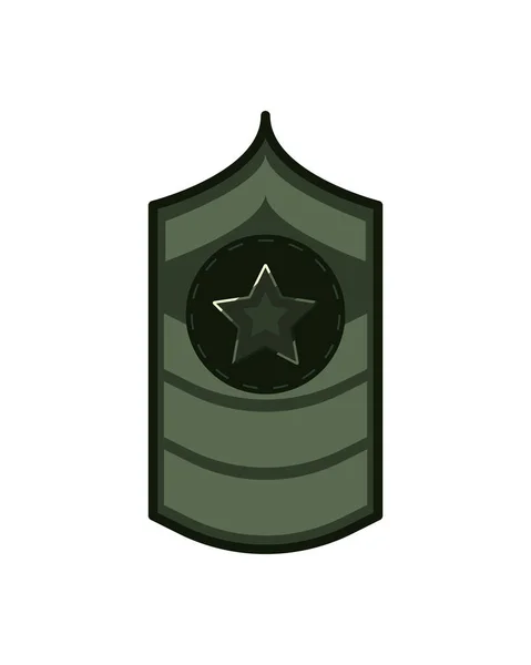 Estrella insignia verde — Archivo Imágenes Vectoriales