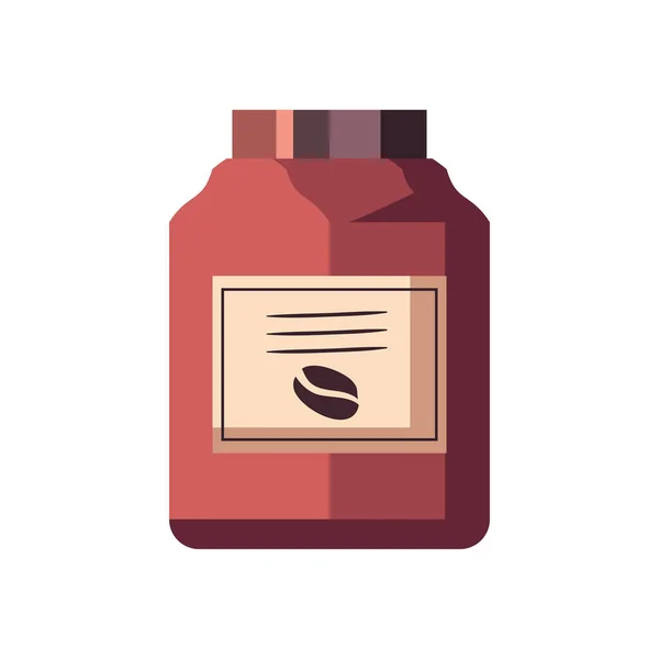 Icono del frasco de café — Vector de stock