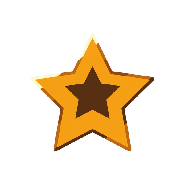 Gold star icon — Stock Vector