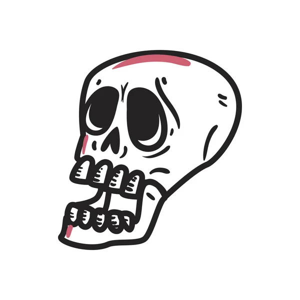 Cráneo icono de la muerte — Archivo Imágenes Vectoriales