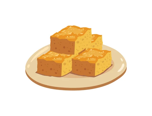 Tortas de piña de Taiwán — Vector de stock