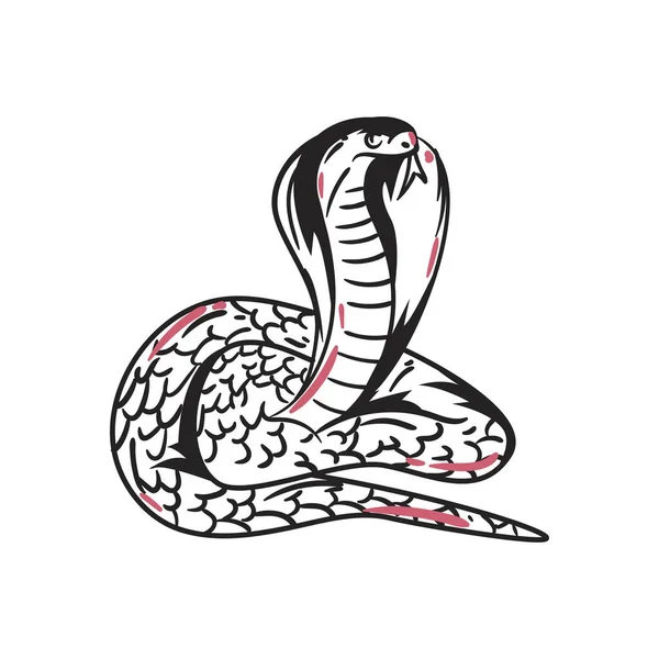 Projekt zwierzęcia węża — Wektor stockowy