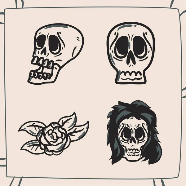 Rock and roll karalama sembolü seti