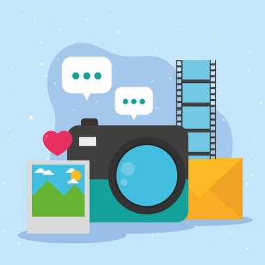 Kamera resmi zarfı ve soyun