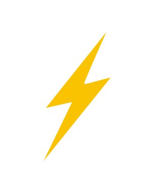 İzole edilmiş gök gürültüsü simgesi