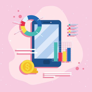 akıllı telefon ve diyagramlar