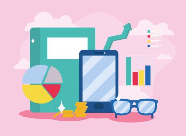 akıllı telefon rehberi gözlüğü ve diyagramları