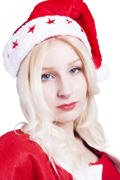 Sexy Père Noël féminin avec chapeau — Photo