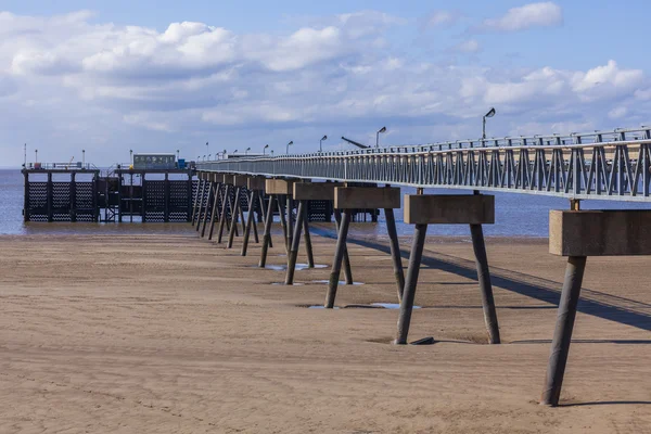 Steel and concrete pier manmade structure — Stock Photo, Image