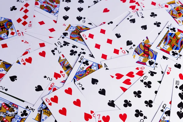 Jogar cartas fundo textura — Fotografia de Stock
