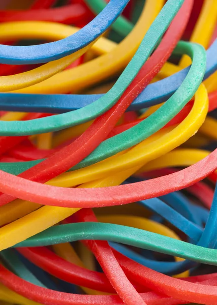 Multicolored Elastic Bands — Stock Photo, Image