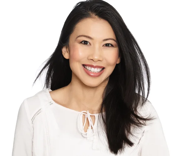 mutlu Asyalı kadın