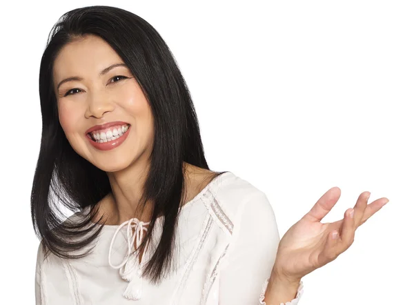 Feliz mulher asiática — Fotografia de Stock