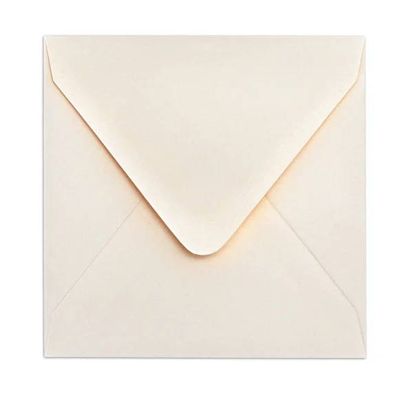 Square Envelope with Clipping Path — стоковое фото