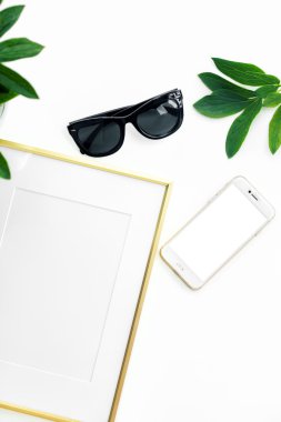 Mockup sahne sanat çerçeve ile