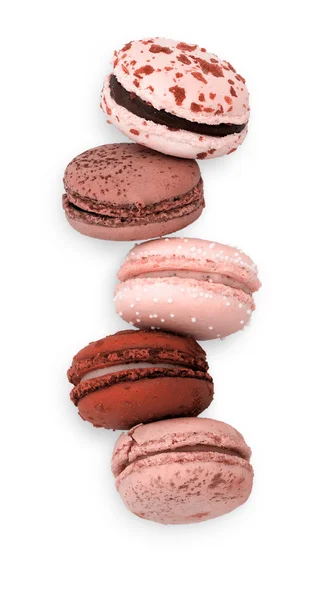 Five Pink Macarons — Stock Photo, Image