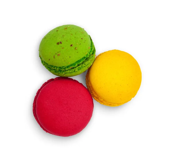 Delicious Isolated Macaroons — Stock Photo, Image