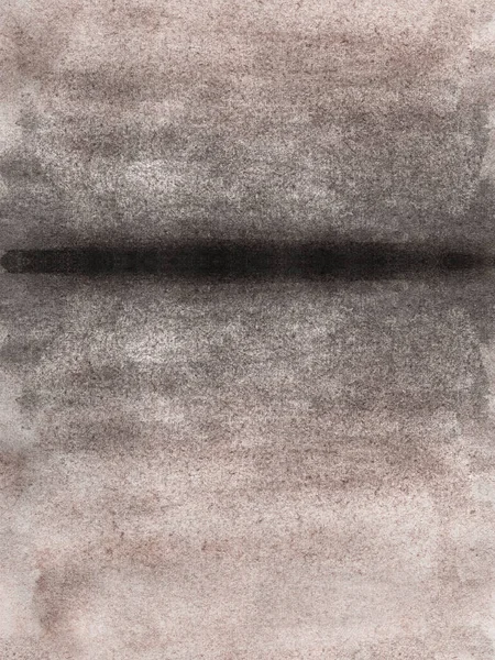 Misty Watercolor Gray Texture Abstract Painting Black Middle Section Line — Stock Photo, Image