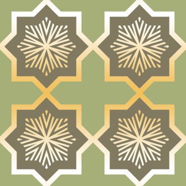 Yumuşak ılık sonbahar renklerine sahip geometrik dikişsiz desen. 