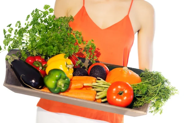 Bandeja con verduras — Foto de Stock