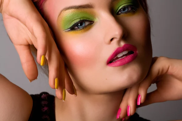 Vacker make-up — Stockfoto