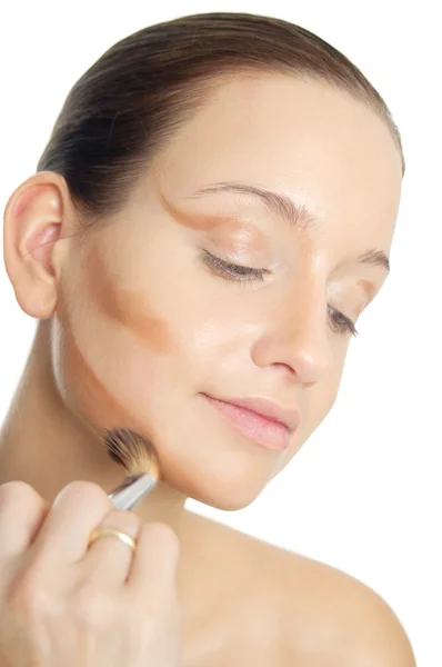 Contouring Face — Stock Photo, Image