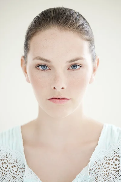 Girl With Freckles — Stock Photo, Image